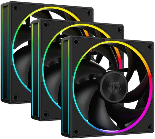 Вентилятор ID-Cooling AF-127-ARGB-K TRIO 4-pin 14-30dB 180gr LED Ret Вентилятор ID-Cooling AF-127-ARGB-K TRIO 4-pin 14-30dB 180gr LED Ret