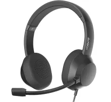 Наушники с микрофоном A4Tech FH150U черный 2м накладные USB оголовье (FH150U BLACK)