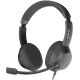 Наушники с микрофоном A4Tech FH150U черный 2м накладные USB оголовье (FH150U BLACK)