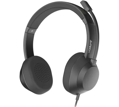 Наушники с микрофоном A4Tech FH150U черный 2м накладные USB оголовье (FH150U BLACK) Наушники с микрофоном A4Tech FH150U черный 2м накладные USB оголовье (FH150U BLACK)