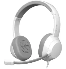 Наушники с микрофоном A4Tech FH150U белый 2м накладные USB оголовье (FH150U WHITE)