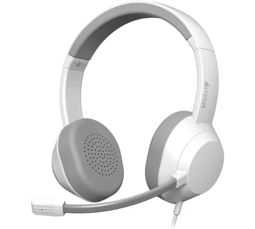 Наушники с микрофоном A4Tech FH150U белый 2м накладные USB оголовье (FH150U WHITE) Наушники с микрофоном A4Tech FH150U белый 2м накладные USB оголовье (FH150U WHITE)