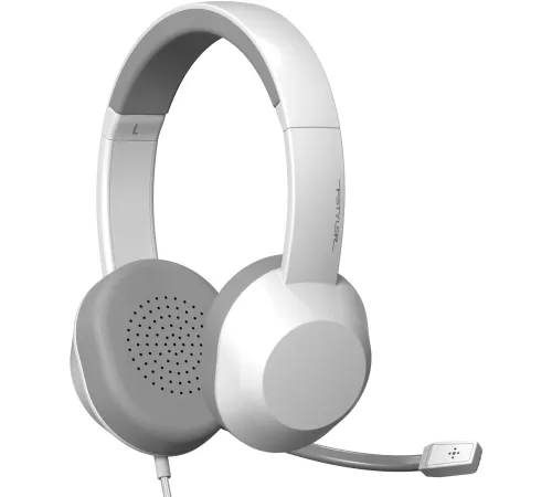 Наушники с микрофоном A4Tech FH150U белый 2м накладные USB оголовье (FH150U WHITE) Наушники с микрофоном A4Tech FH150U белый 2м накладные USB оголовье (FH150U WHITE)