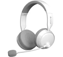 Наушники с микрофоном A4Tech BH230 белый мониторные BT оголовье (BH230 WHITE)