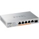 Коммутатор Zyxel XMG-105HP-EU0101F 5x2.5Гбит/с 1SFP+ 4PoE++ 70W неуправляемый