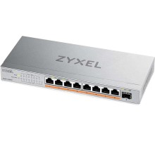 Коммутатор Zyxel XMG-108HP-EU0101F 8x2.5Гбит/с 1SFP+ 8PoE++ 100W неуправляемый