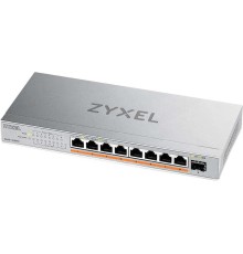 Коммутатор Zyxel XMG-108HP-EU0101F 8x2.5Гбит/с 1SFP+ 8PoE++ 100W неуправляемый