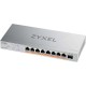 Коммутатор Zyxel XMG-108HP-EU0101F 8x2.5Гбит/с 1SFP+ 8PoE++ 100W неуправляемый