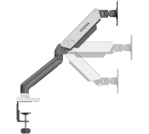 Кронштейн для мониторов ЖК Digma D-MM101 серый 17"-32" макс.9кг крепление к столешнице поворот и наклон
