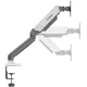 Кронштейн для мониторов ЖК Digma D-MM101 серый 17"-32" макс.9кг крепление к столешнице поворот и наклон