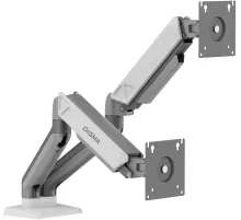 Кронштейн для мониторов ЖК Digma D-MM102D серый 17"-32" макс.9кг крепление к столешнице поворот и наклон