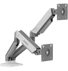 Кронштейн для мониторов ЖК Digma D-MM102D серый 17"-32" макс.9кг крепление к столешнице поворот и наклон