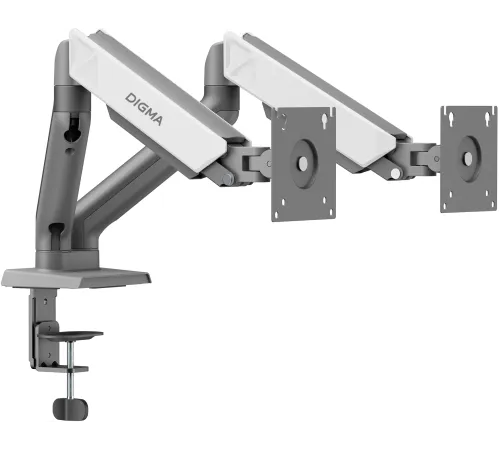 Кронштейн для мониторов ЖК Digma D-MM102D серый 17"-32" макс.9кг крепление к столешнице поворот и наклон