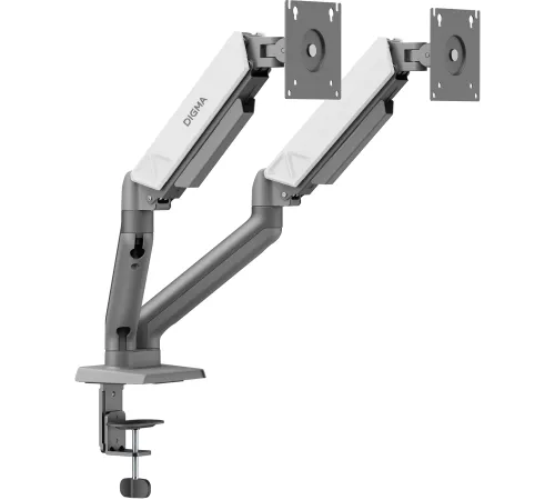 Кронштейн для мониторов ЖК Digma D-MM102D серый 17"-32" макс.9кг крепление к столешнице поворот и наклон