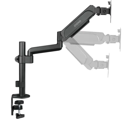 Кронштейн для мониторов ЖК Digma D-MM201 черный 17"-32" макс.9кг крепление к столешнице поворот и наклон Кронштейн для мониторов ЖК Digma D-MM201 черный 17"-32" макс.9кг крепление к столешнице поворот и наклон