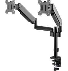 Кронштейн для мониторов ЖК Digma D-MM202D черный 17"-32" макс.9кг крепление к столешнице поворот и наклон