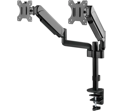 Кронштейн для мониторов ЖК Digma D-MM202D черный 17"-32" макс.9кг крепление к столешнице поворот и наклон Кронштейн для мониторов ЖК Digma D-MM202D черный 17"-32" макс.9кг крепление к столешнице поворот и наклон