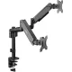Кронштейн для мониторов ЖК Digma D-MM202D черный 17"-32" макс.9кг крепление к столешнице поворот и наклон