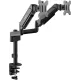Кронштейн для мониторов ЖК Digma D-MM202D черный 17"-32" макс.9кг крепление к столешнице поворот и наклон
