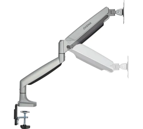 Кронштейн для мониторов ЖК Digma D-MM301 серый 17"-45" макс.15кг крепление к столешнице поворот и наклон