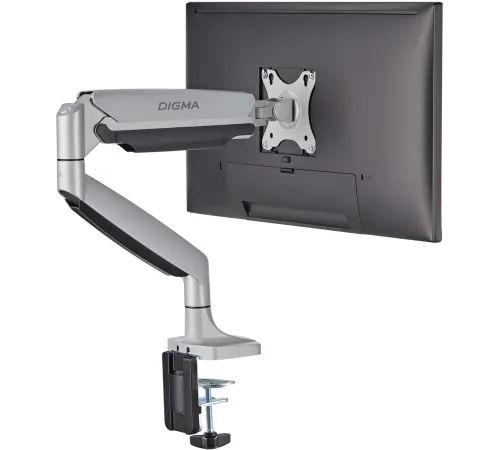 Кронштейн для мониторов ЖК Digma D-MM301 серый 17"-45" макс.15кг крепление к столешнице поворот и наклон