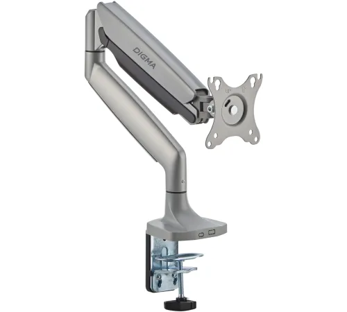 Кронштейн для мониторов ЖК Digma D-MM301 серый 17"-45" макс.15кг крепление к столешнице поворот и наклон