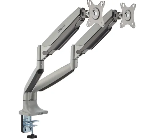 Кронштейн для мониторов ЖК Digma D-MM302D серый 17"-35" макс.9кг крепление к столешнице поворот и наклон