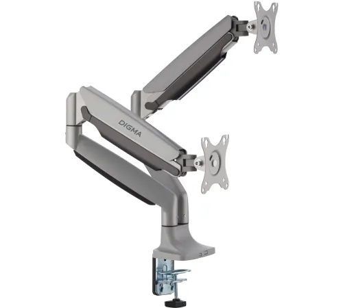 Кронштейн для мониторов ЖК Digma D-MM302D серый 17"-35" макс.9кг крепление к столешнице поворот и наклон