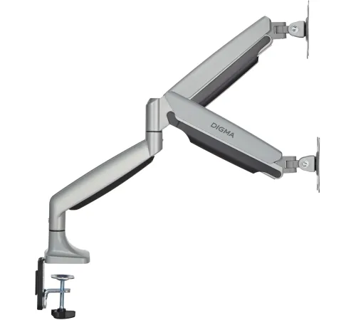 Кронштейн для мониторов ЖК Digma D-MM302D серый 17"-35" макс.9кг крепление к столешнице поворот и наклон