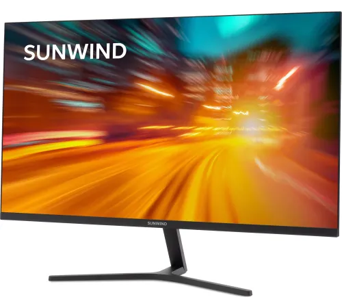 Монитор SunWind 27" SM-27FI401 черный IPS LED 1ms 16:9 HDMI матовая 250cd 178гр/178гр 1920x1080 180Hz FreeSync DP FHD 4.2кг