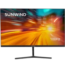 Монитор SunWind 23.8" SM-24FI401 черный IPS LED 1ms 16:9 HDMI матовая 250cd 178гр/178гр 1920x1080 180Hz FreeSync DP FHD 2.79кг