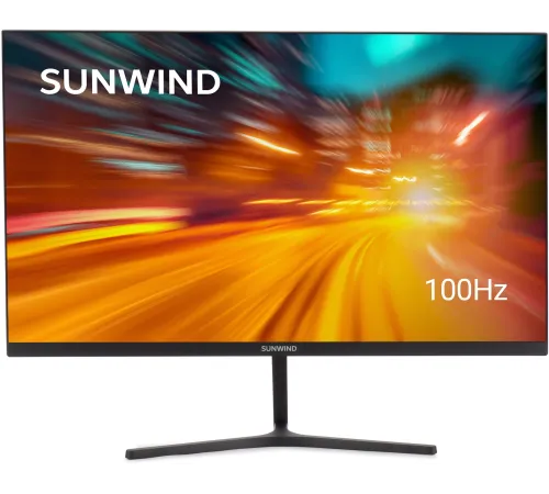 Монитор SunWind 23.8" SM-24FI401 черный IPS LED 1ms 16:9 HDMI матовая 250cd 178гр/178гр 1920x1080 180Hz FreeSync DP FHD 2.79кг