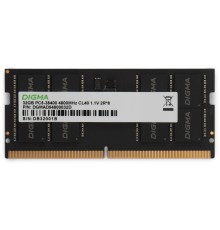 Память DDR5 32GB 4800MHz Digma DGMAS54800032D RTL PC5-38400 CL40 SO-DIMM 288-pin 1.1В dual rank Ret