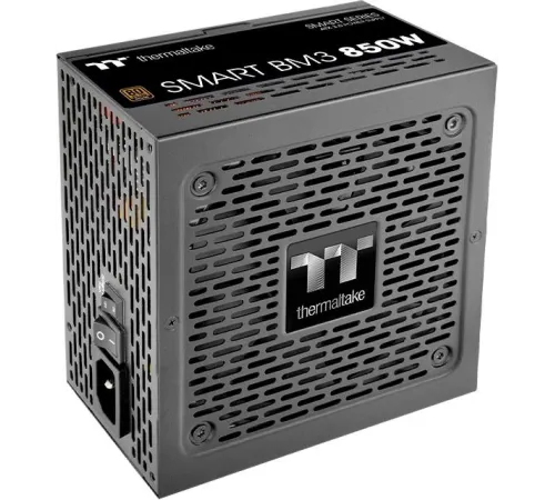 Блок питания Thermaltake ATX 850W Smart BM3 Gen.5 80+ bronze 24pin APFC 120mm fan 12xSATA Cab Manag RTL Блок питания Thermaltake ATX 850W Smart BM3 Gen.5 80+ bronze 24pin APFC 120mm fan 12xSATA Cab Manag RTL