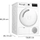 Сушильная машина Bosch WTH83002BY кл.энер.:A+ макс.загр.:7кг белый