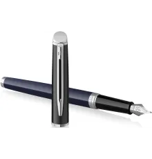 Ручка перьев. Waterman Hemisphere Colour Blocking (2202847) черн/синий F сталь нержавеющая подар.кор.