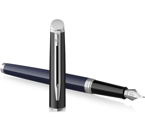 Ручка перьев. Waterman Hemisphere Colour Blocking (2202847) черн/синий F сталь нержавеющая подар.кор. Ручка перьев. Waterman Hemisphere Colour Blocking (2202847) черн/синий F сталь нержавеющая подар.кор.