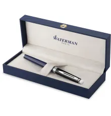 Ручка перьев. Waterman Hemisphere Colour Blocking (2202847) черн/синий F сталь нержавеющая подар.кор.