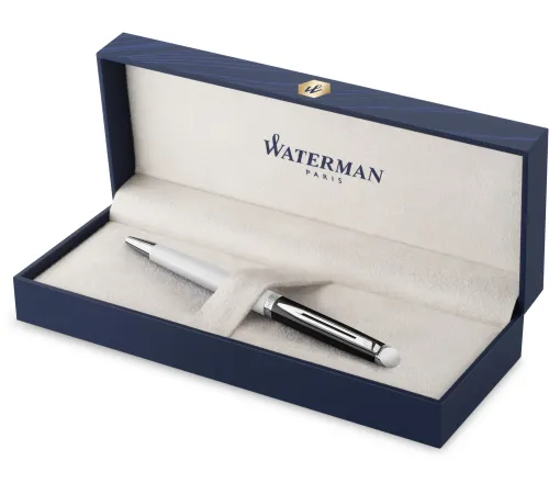 Ручка шариков. Waterman Hemisphere Colour Blocking (2202846) черн/белый M син. черн. подар.кор.