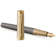 Ручка перьев. Parker Pioneers Ingenuity F571 (2200949) Arrow GT F сталь нержавеющая/позолота подар.кор.
