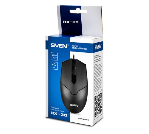 Мышь SVEN RX-30 SVEN RX-30 чёрный (SV-018214) Мышь SVEN RX-30 SVEN RX-30 чёрный (SV-018214)