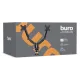 Кронштейн для мониторов ЖК Buro BU-M12 черный 17"-32" макс.10кг крепление к столешнице поворот и наклон