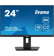 Монитор Iiyama 23.8" ProLite XUB2492HSU-B6 черный IPS LED 0.4ms 16:9 HDMI M/M матовая HAS Piv 1000:1 250cd 178гр/178гр 1920x1080 100Hz DP FHD USB 4.9кг