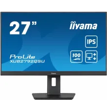 Монитор Iiyama 27" XUB2792QSU-B6 черный IPS LED 0.4ms 16:9 HDMI M/M матовая HAS Piv 1300:1 350cd 178гр/178гр 2560x1440 100Hz DP WQ USB 6.1кг