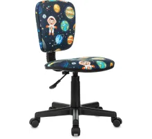 Кресло детское Бюрократ CH-204NX темно-синий космонавт крестов. пластик