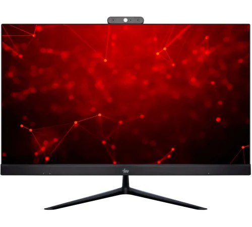 Моноблок IRU Агат 313 23.8" Full HD i3 10100 (3.6) 8Gb SSD256Gb UHDG 630 FreeDOS GbitEth WiFi BT 120W клавиатура мышь Cam черный 1920x1080