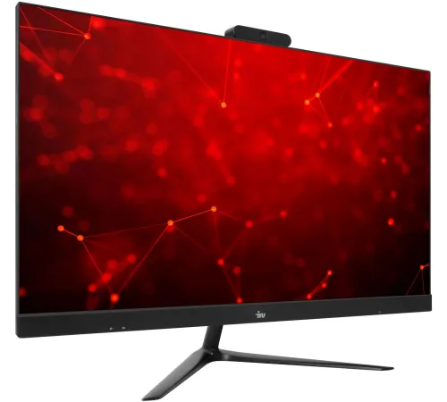 Моноблок IRU Агат 313 23.8" Full HD i3 10100 (3.6) 8Gb SSD256Gb UHDG 630 FreeDOS GbitEth WiFi BT 120W клавиатура мышь Cam черный 1920x1080