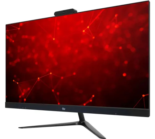 Моноблок IRU Агат 313 23.8" Full HD i3 10100 (3.6) 8Gb SSD256Gb UHDG 630 FreeDOS GbitEth WiFi BT 120W клавиатура мышь Cam черный 1920x1080