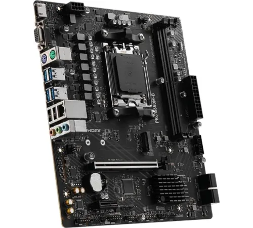 Материнская плата MSI PRO B650M-B SocketAM5 AMD B650 2xDDR5 mATX AC`97 8ch(7.1) 2.5Gg RAID+VGA+HDMI