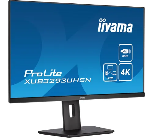 Монитор Iiyama 31.5" XUB3293UHSN-B5 черный IPS LED 4ms 16:9 HDMI M/M матовая HAS 1000:1 350cd 178гр/178гр 3840x2160 60Hz DP 4K USB 9.9кг